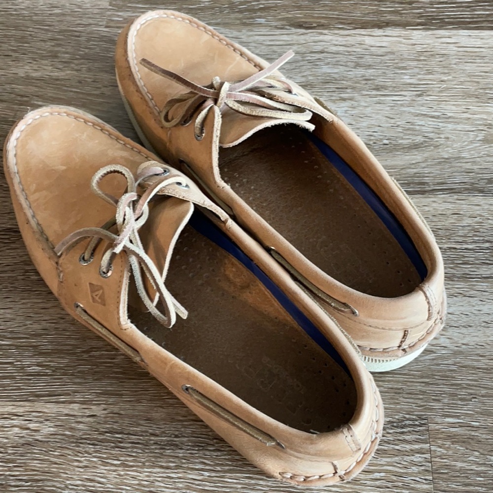 Sperry Top Sider Men Boat Shoe 12 Deck Light Tan